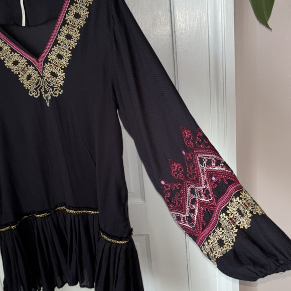 FREE PEOPLE WILD ONE EMBROIDERED MINI DRESS - Picture 7 of 14